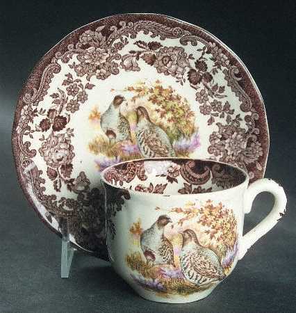 Game Series (Birds) Flat Cup & Saucer Set