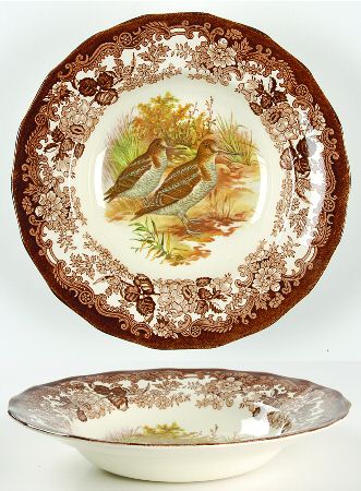 Game Series (Birds) Large Rim Soup Bowl