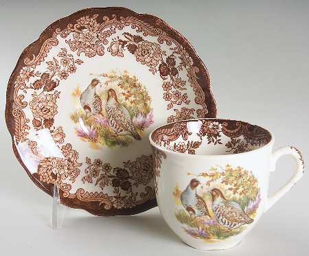 Game Series (Birds) Flat Cup & Saucer Set