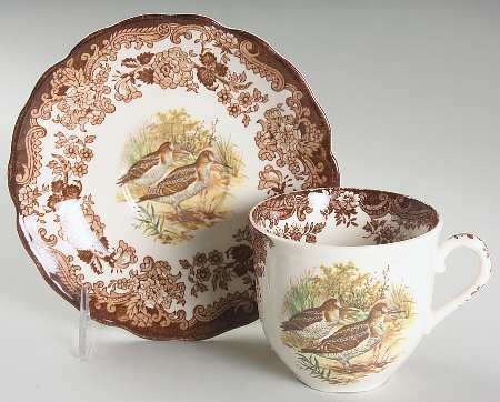 Game Series (Birds) Flat Cup & Saucer Set