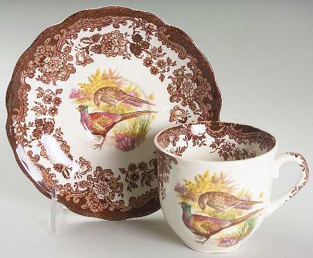 Game Series (Birds) Flat Cup & Saucer Set