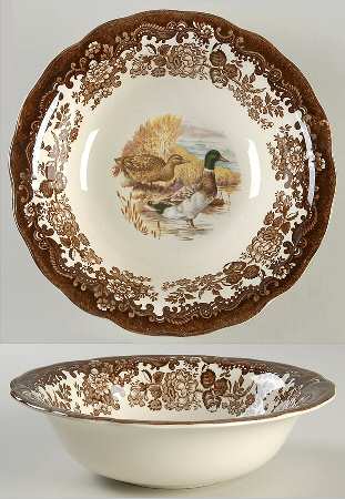 Game Series (Birds) 9" Round Vegetable Bowl