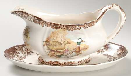 Game Series (Birds) Gravy Boat & Underplate/Relish