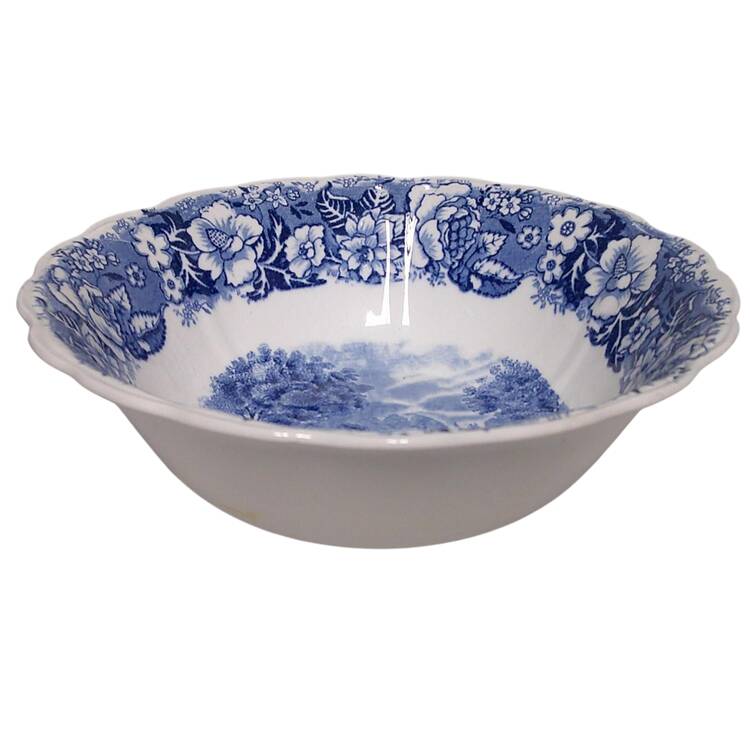 Thames River Scenes Blue Coupe Cereal Bowl