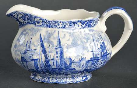 Thames River Scenes Blue Creamer