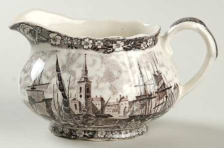 Thames River Scenes Black Creamer