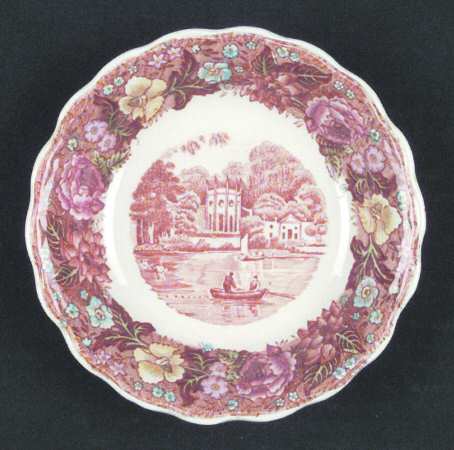 Thames River Scenes Brn Multicolor Fruit/Dessert (Sauce) Bowl