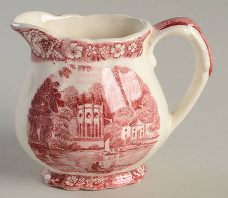 Thames River Scenes Pink Mini Creamer