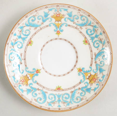 Adam (Aqua Scrolls) Saucer