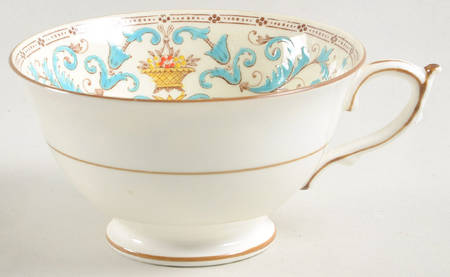 Adam (Aqua Scrolls) Footed Cup