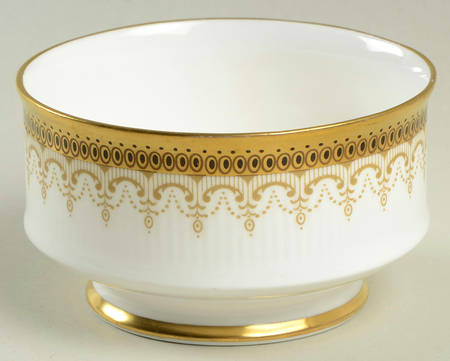 Athena (Gold Border with Black Dots) Mini Open Sugar Bowl