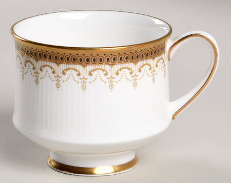 Athena (Gold Border with Black Dots) Footed Cup