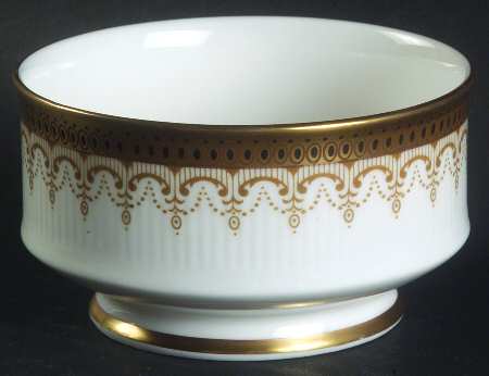 Athena (Gold Border with Black Dots) Mini Open Sugar Bowl