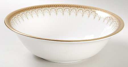 Athena (Gold Border with Black Dots) Coupe Cereal Bowl