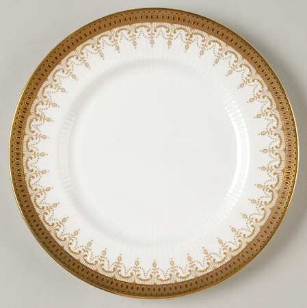 Athena (Gold Border with Black Dots) Bread & Butter Plate