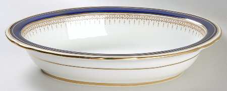 Athene Cobalt Blue 10" Oval Vegetable Bowl