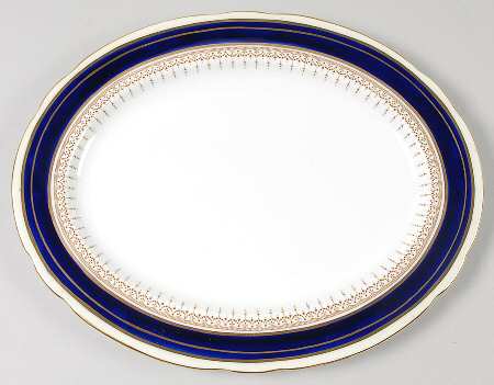 Athene Cobalt Blue 10" Oval Serving Platter