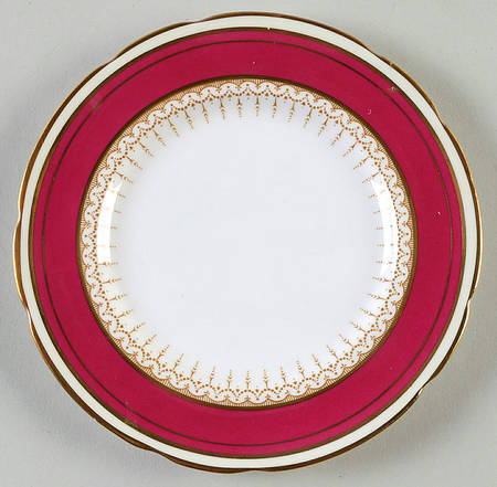 Athene Maroon Bread & Butter Plate