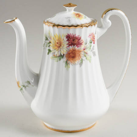 Autumn Glory (Yellow & Orange Flowers) Coffee Pot & Lid