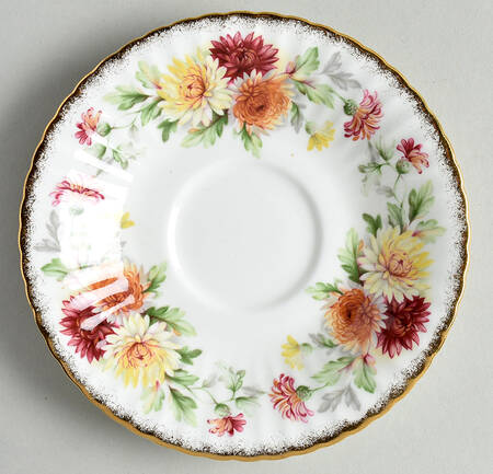 Autumn Glory (Yellow & Orange Flowers) Saucer