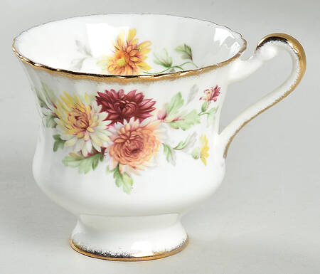 Autumn Glory (Yellow & Orange Flowers) Flat Cup