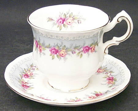 Bridesmaid Footed Demitasse Cup & Saucer Set