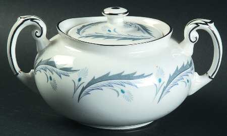 Bridal Leaf Sugar Bowl & Lid