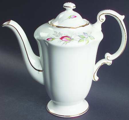 Bridal Rose Coffee Pot & Lid