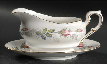 Bridal Rose Gravy Boat & Underplate