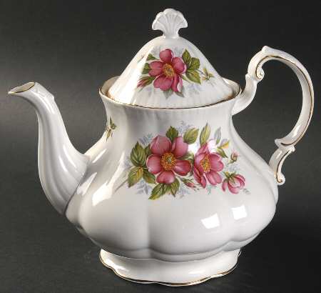 Canadian Provincial Flowers Teapot & Lid