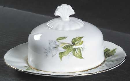 Canadian Provincial Flowers Round Covered Butter