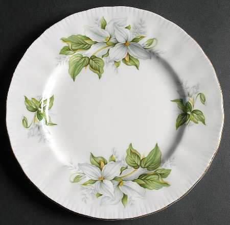 Canadian Provincial Flowers Salad Plate