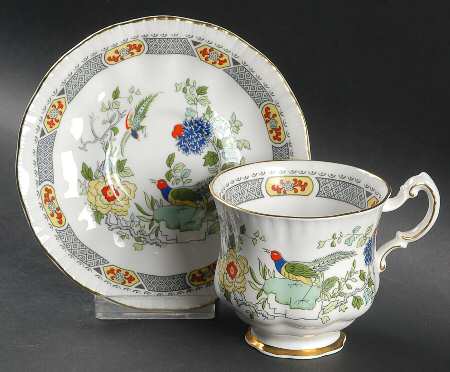 China Bird Footed Cup & Saucer Set