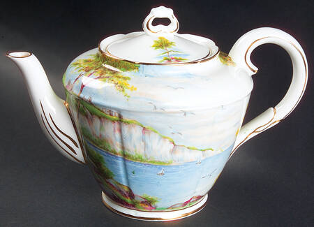 Cliffs of Dover Teapot & Lid