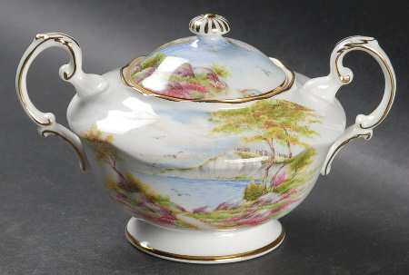 Cliffs of Dover Sugar Bowl & Lid