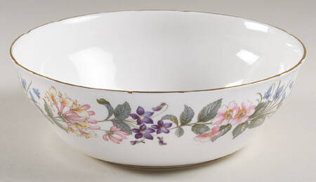 Country Lane (Scalloped Flat Rim) 8" Round Vegetable Bowl
