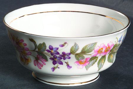 Country Lane (Scalloped Flat Rim) Open Sugar Bowl