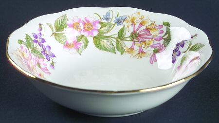 Country Lane (Scalloped Flat Rim) Fruit/Dessert (Sauce) Bowl