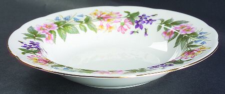 Country Lane (Scalloped Flat Rim) Rim Soup Bowl