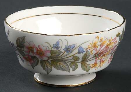 Country Lane (Scalloped Flat Rim) Mini Open Sugar Bowl