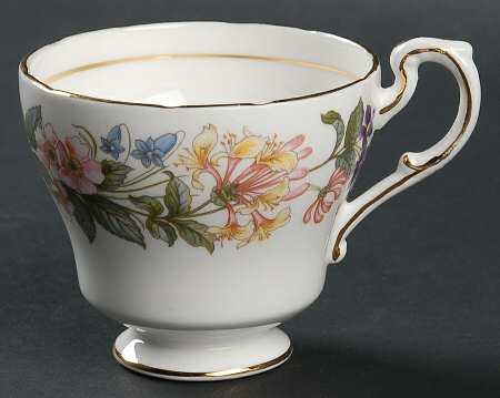 Country Lane (Scalloped Flat Rim) Footed Demitasse Cup