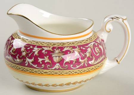 Corinthian Maroon (Gold Trim) Mini Creamer