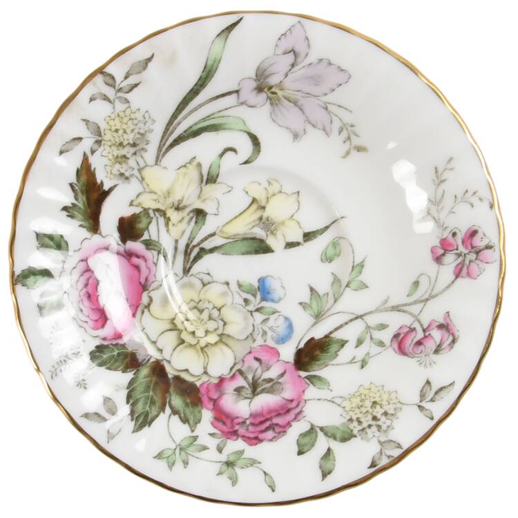 Dubarry (Fluted, Flowers on Side) Saucer for Footed Demitasse Cup