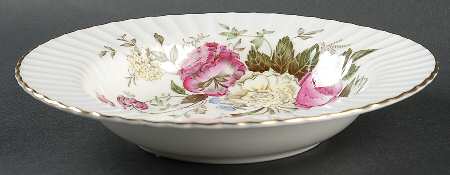 Dubarry (Fluted, Flowers on Side) Rim Soup Bowl
