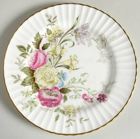 Dubarry (Fluted, Flowers on Side) Salad Plate