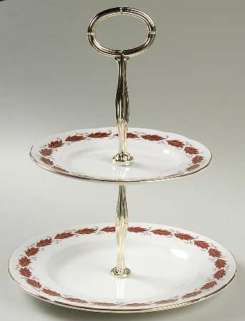 Elegance 2-Tiered Serving Tray (Salad & Bread/Butter Plate)