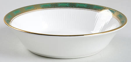 Elgin (Green & Gold) Fruit/Dessert (Sauce) Bowl