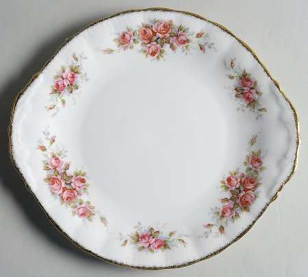Elizabeth Rose Handled Cake Plate