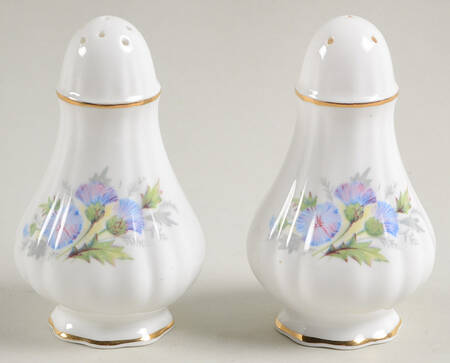 English Flowers (Flower Names On Back) Salt & Pepper Set