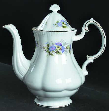English Flowers (Flower Names On Back) Coffee Pot & Lid